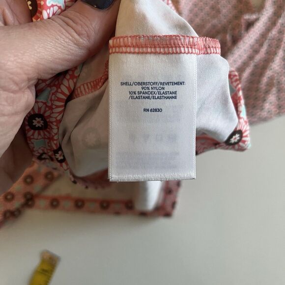 Lands End Women’s Plus 1x Long Sleeve Crew Neck Rash Guard UPF 50 Swim Tee Pink - Picture 9 of 11